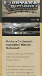 Mobile Screenshot of montanacattlemen.org
